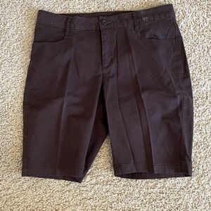 Lee women’s Dark Brown Flat Front Shorts